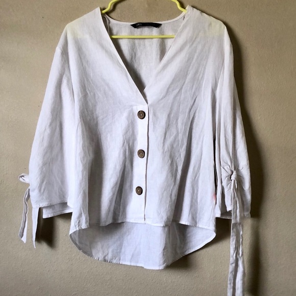 Zara Tops - NWT Zara White Blouse